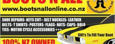 Business 18 image BOOTS N ALL ONLINE T Shirts in Blenheim MBH