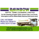 RAINBOW SEPTIC TANK CLEANERS LIMITED Tank Services in Taupo WKO